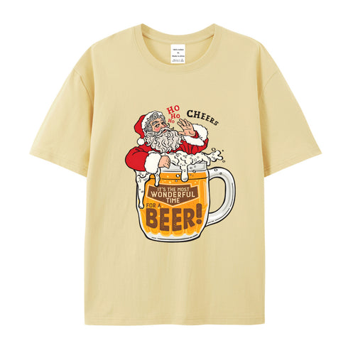 Unisex Christmas Theme Cotton T-Shirt